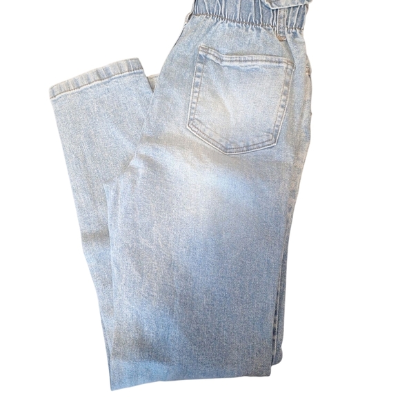 Tinseltown Distressed Ripped Light Blue Paperbagwaist Mom Jean Size 5 NWOT - Picture 3 of 6